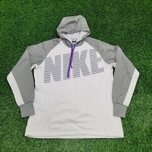 NIKE Therma-Fit Hoodie Large 21x26 Two-Tone Colorblock